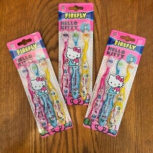 🌈 6/$60, New, 3 Sets Hello Kitty Tooth Brushes